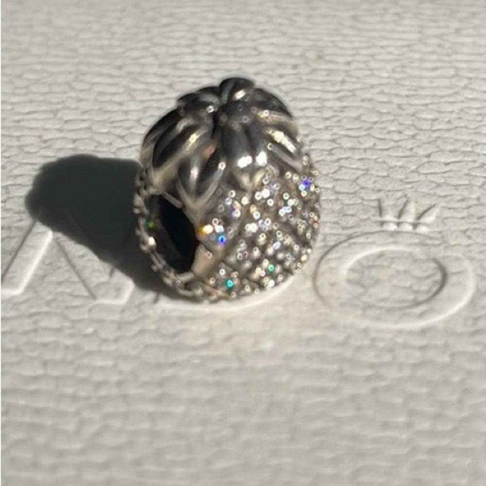 Pandora Perfect Pineapple CZ Silver Charm - Picture 8 of 8